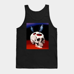 Astronauts coming out of a skull Tank Top